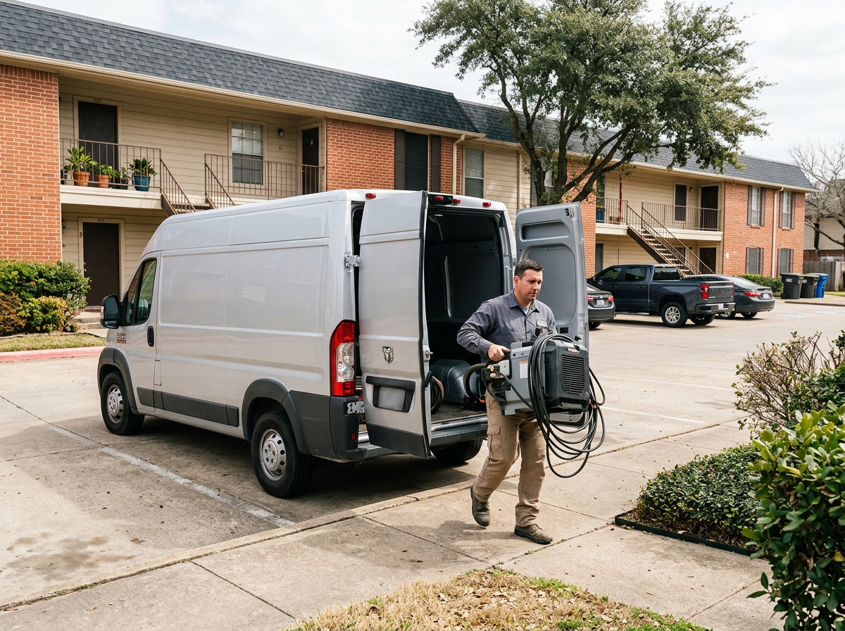 The Texas Bed Bug Relief team at work in Tomball