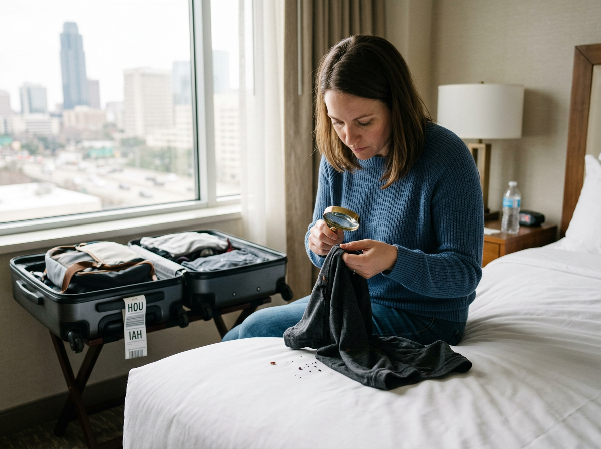 How to Spot Bed Bugs After a Trip Through Houston Airports